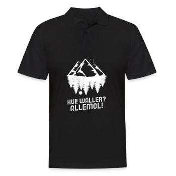 Westerwald Westerwälder Pfälzer Hui Wäller Pfalz - Männer Poloshirt - Schwarz - Vorne - Kai (181cm)