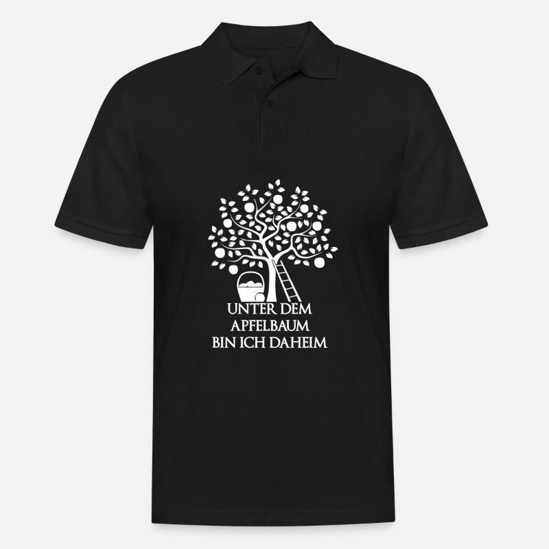 Apfelbäume Apfel Apfelbaum Apfelsaft Geschenk - Männer Poloshirt - Schwarz