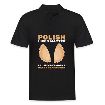 Pierogi Kielbasa Paczki Polish Food Cuisine - Männer Poloshirt - Schwarz - Vorne - Kai (181cm)