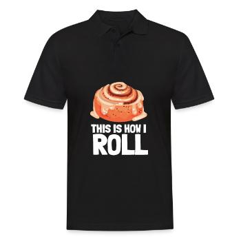 Cinnamon Roll Cinnamon Buns And Cinnamon Swirl - Men's Polo Shirt - black - Front - Kai (181cm)