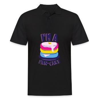 Pansexual Pride Flag LGBT Gay LGBTQ Awareness - Men's Polo Shirt - black - Front - Kai (181cm)