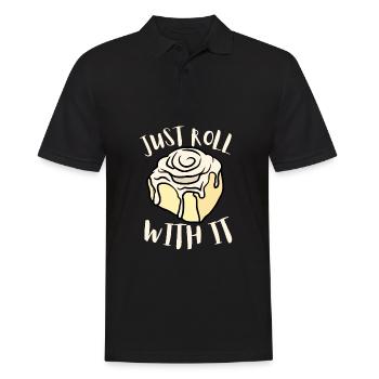 Cinnamon Roll Cinnamon Buns And Cinnamon Swirl - Men's Polo Shirt - black - Front - Kai (181cm)