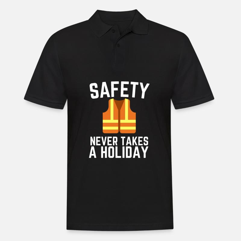 Incident Analyst Security Manager & Safety - Männer Poloshirt - Schwarz
