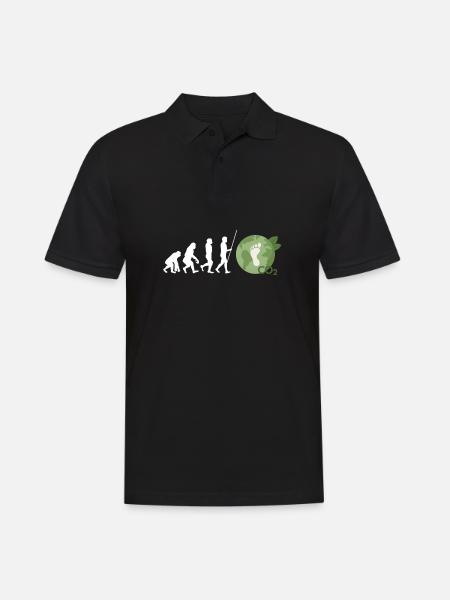 Climatologist Climatology CO2 Footprint - Men's Polo Shirt - black