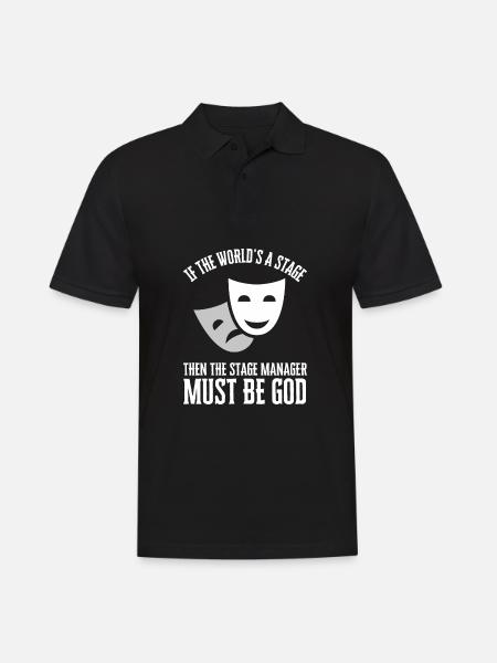 Metteur en scène Crew & Stage Manager Theater - Polo Homme - noir