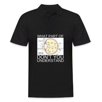 Ophtalmologiste Optométriste Optométrie et Opticien - Polo Homme - noir - Devant - Kai (181cm)