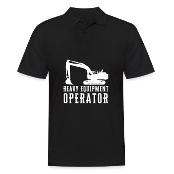 Backhoe Bulldozer And Heavy Equipment Operator - Men's Polo Shirt - black - Front - Kai (181cm)