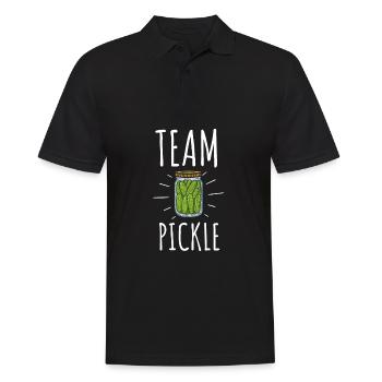 Pickles Cucumber Pickle Lover Pickle Jar Canned - Männer Poloshirt - Schwarz - Vorne - Kai (181cm)