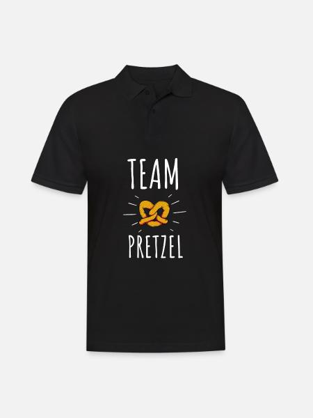 Pretzel Chocolate Covered Pretzels Sticks And - Männer Poloshirt - Schwarz