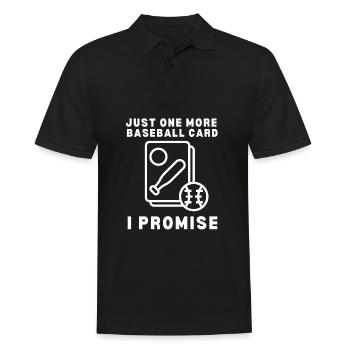 Baseball Card Collector And Baseball Memorabilia - Men's Polo Shirt - black - Front - Kai (181cm)