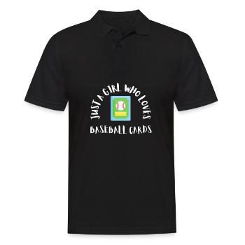 Baseball Card Collector And Baseball Memorabilia - Men's Polo Shirt - black - Front - Kai (181cm)