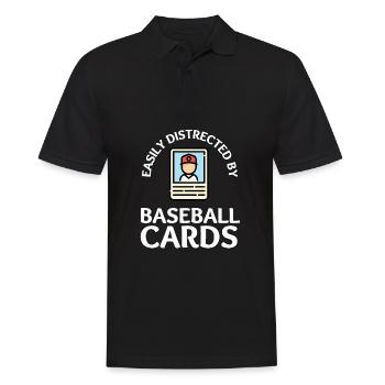Baseball Card Collector And Baseball Memorabilia - Men's Polo Shirt - black - Front - Kai (181cm)