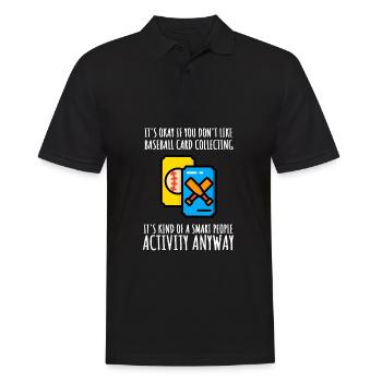 Baseball Card Collector And Baseball Memorabilia - Men's Polo Shirt - black - Front - Kai (181cm)