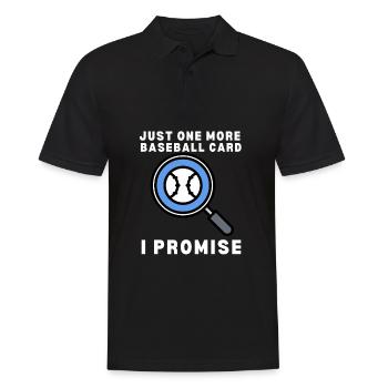 Baseball Card Collector And Baseball Memorabilia - Men's Polo Shirt - black - Front - Kai (181cm)