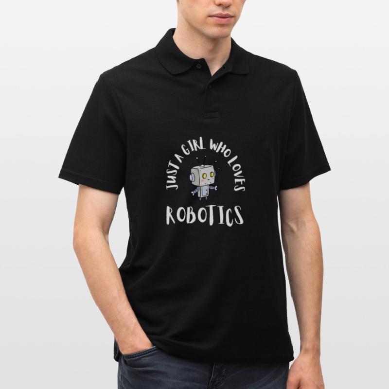 Robotics Robots Droid Builder And Robotics Männer Poloshirt