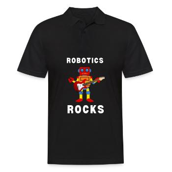 Robotics Robots Droid Builder And Robotics - Men's Polo Shirt - black - Front - Kai (181cm)