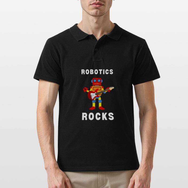 Robotics Robots Droid Builder And Robotics Männer Poloshirt