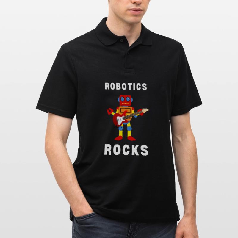 Robotics Robots Droid Builder And Robotics Männer Poloshirt