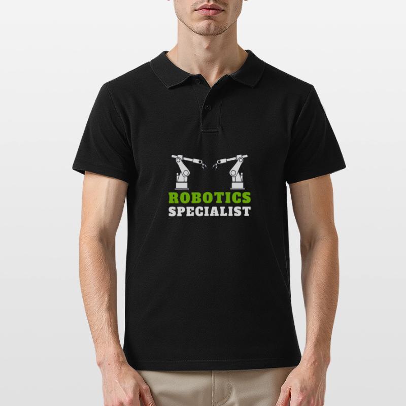 Robotics Robots Droid Builder And Robotics Männer Poloshirt