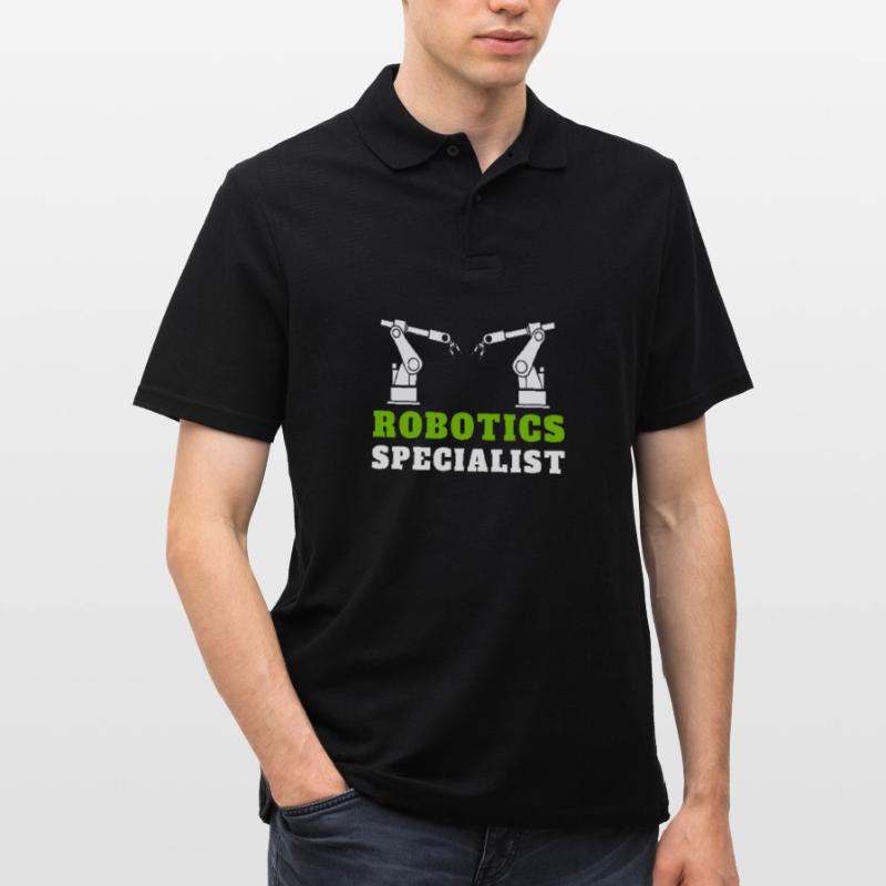 Robotics Robots Droid Builder And Robotics Männer Poloshirt