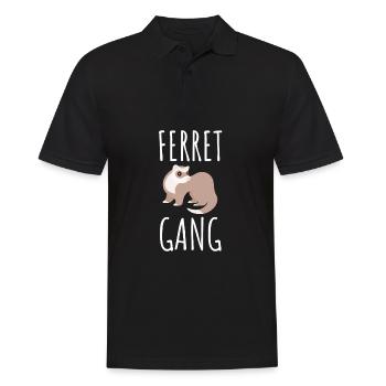 Furet Belette Pet Rongeur Animal Vateranian - Polo Homme - noir - Devant - Kai (181cm)