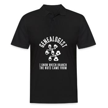 Genealogist Family Historian Genealogy Genealogist - Men's Polo Shirt - black - Front - Kai (181cm)