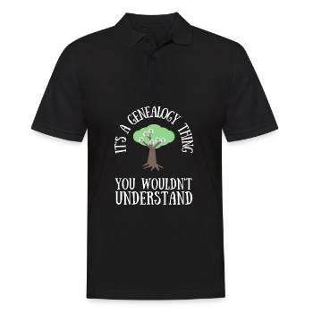 Genealogist Family Historian Genealogy Genealogist - Männer Poloshirt - Schwarz - Vorne - Kai (181cm)