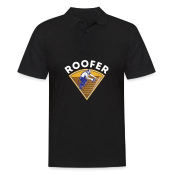 Roofer Roofing Contractor Construction Worker - Männer Poloshirt - Schwarz - Vorne - Kai (181cm)