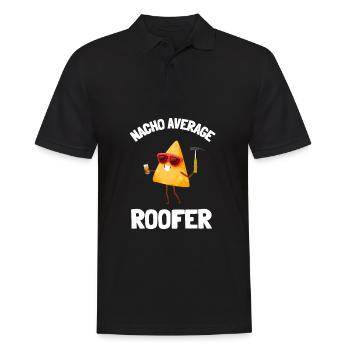 Roofer Roofing Contractor Construction Worker - Männer Poloshirt - Schwarz - Vorne - Kai (181cm)