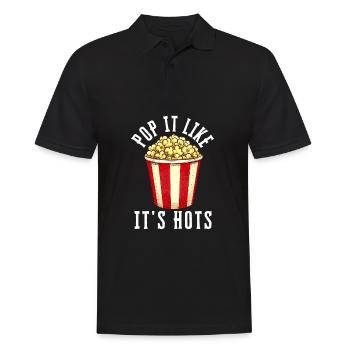Popcorn Machine Movie Lover Cinéma Cinéma - Polo Homme - noir - Devant - Kai (181cm)