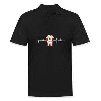 Popcorn Machine Movie Lover Cinéma Cinéma - Polo Homme - noir - Devant - Kai (181cm)