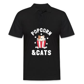 Popcorn Machine Movie Lover Cinéma Cinéma - Polo Homme - noir - Devant - Kai (181cm)