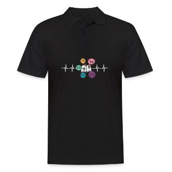 Dual Language Team Bilingual Teacher School Tutor - Men's Polo Shirt - black - Front - Kai (181cm)