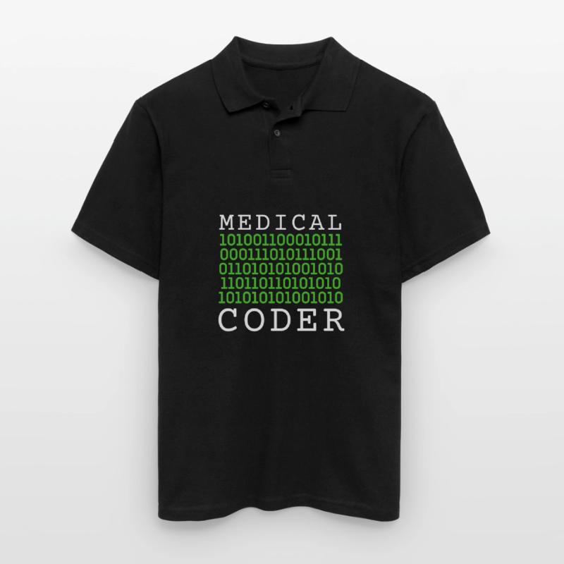 Medical Coder Coding VA Nurse And Clinical Coding Männer Poloshirt