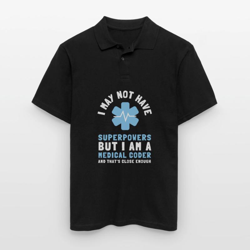 Medical Coder Coding VA Nurse And Clinical Coding Men's Polo Shirt