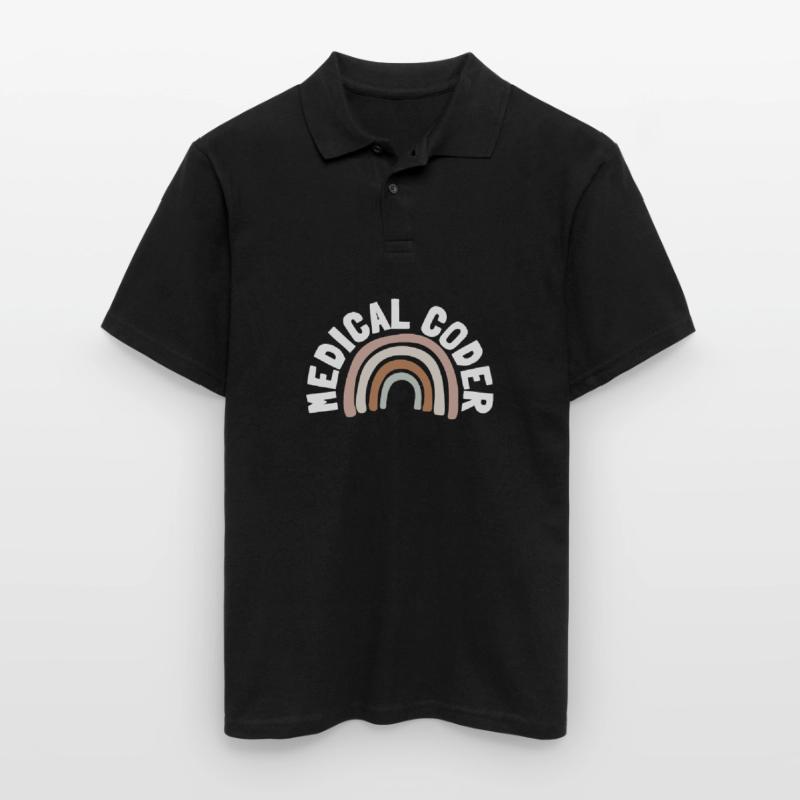 Medical Coder Coding VA Nurse And Clinical Coding Men's Polo Shirt