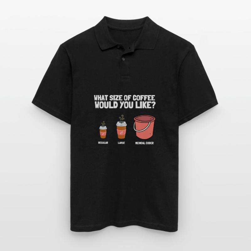 Medical Coder Coding VA Nurse And Clinical Coding Men's Polo Shirt