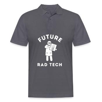 Radiology Tech Radiologist X-Ray Technologist Rad - Men's Polo Shirt - charcoal grey - Front - Nico (186cm)
