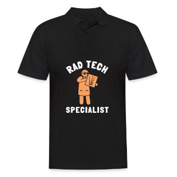 Radiologie Technologue En radiologie Technologue en radiologie Rad - Polo Homme - noir - Devant - Kai (181cm)