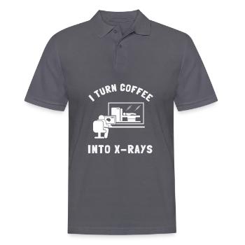 Radiology Tech Radiologist X-Ray Technologist Rad - Men's Polo Shirt - charcoal grey - Front - Nico (186cm)