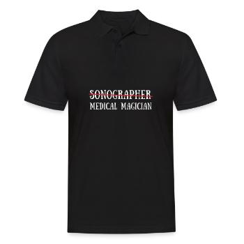 Sonographer Ultrasound Echography Sonography - Männer Poloshirt - Schwarz - Vorne - Kai (181cm)