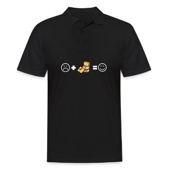 Cornbread Baking Cornmeal Muffins Batter Bread - Männer Poloshirt - Schwarz - Vorne - Kai (181cm)
