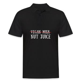Almond Milk Dairy Free Vegan Milk Plant Based - Männer Poloshirt - Schwarz - Vorne - Kai (181cm)
