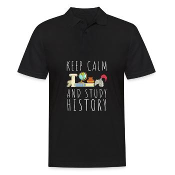 Research Historian Museum Curator And Archivist - Men's Polo Shirt - black - Front - Kai (181cm)