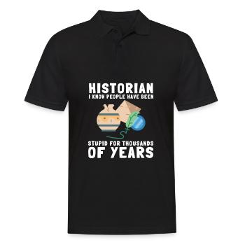 Research Historian Museum Curator And Archivist - Men's Polo Shirt - black - Front - Kai (181cm)