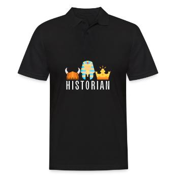Research Historian Museum Curator And Archivist - Men's Polo Shirt - black - Front - Kai (181cm)