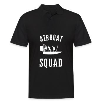 Hydroplane des marais Fanboat Airboating Hover - Polo Homme - noir - Devant - Kai (181cm)