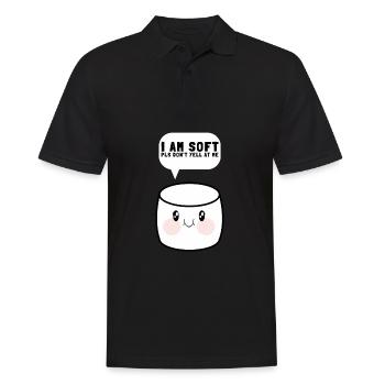 Marshmallow Sandwich Camper Smore Randonnée Feu de camp - Polo Homme - noir - Devant - Kai (181cm)