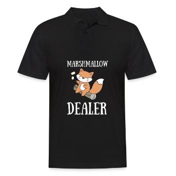 Marshmallow Sandwich Camper Smore Randonnée Feu de camp - Polo Homme - noir - Devant - Kai (181cm)