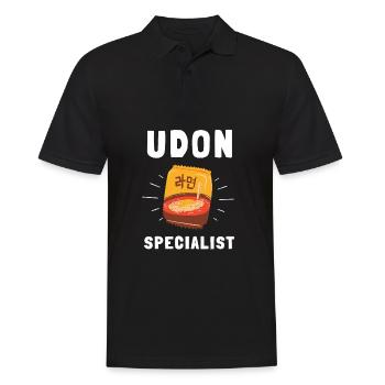 Udon Nouilles Japonaises Ramen Boîte de Nouilles Asiatiques - Polo Homme - noir - Devant - Kai (181cm)